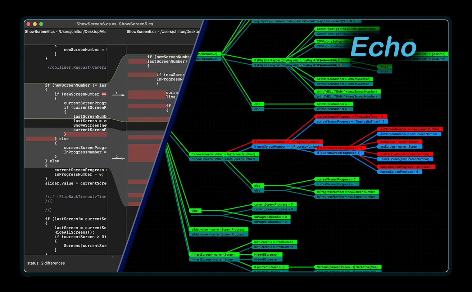 Echo Visual Diff Tool